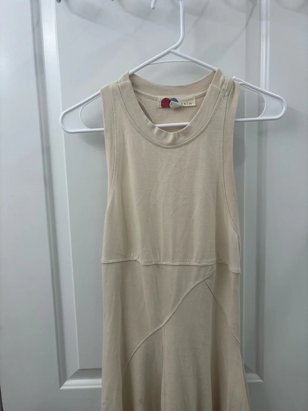 Free People Cream Halter Midi Dress
